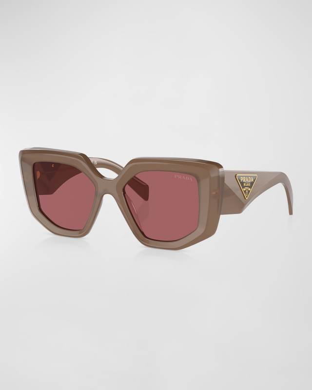 PR 14ZS Acetate Butterfly Sunglasses